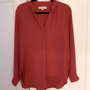 Loft pink blouse